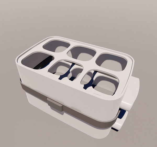 Adaptateur plus haut pour coupler 2 étages de la yaourtière 6Pots – Image 3