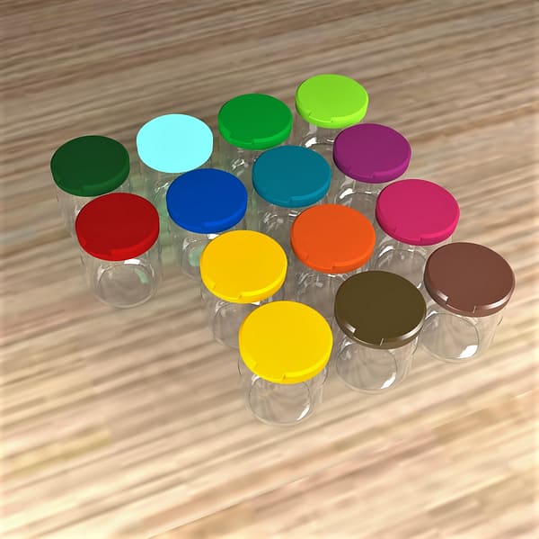 Couvercle COULEUR pour yaourt La Laitière, à partir de 1€50