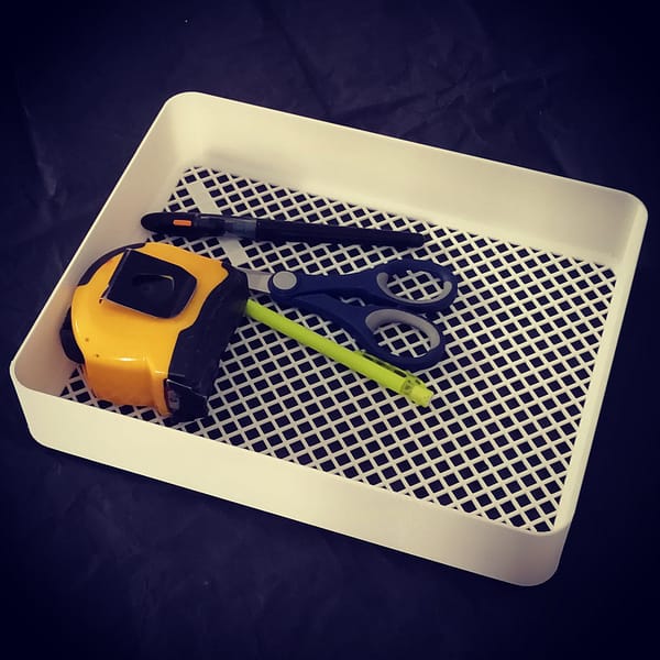 Bannette de rangement 20 x 25 x 5cm