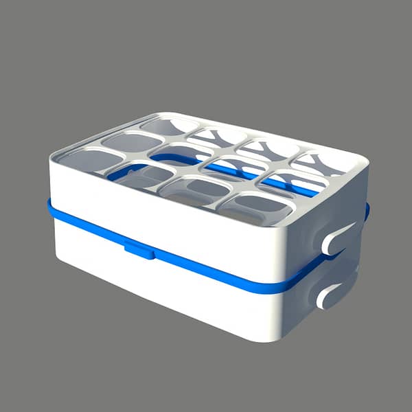 Adaptateur pour coupler 2 étages de la yaourtière 12Pots COULEURS – Image 13
