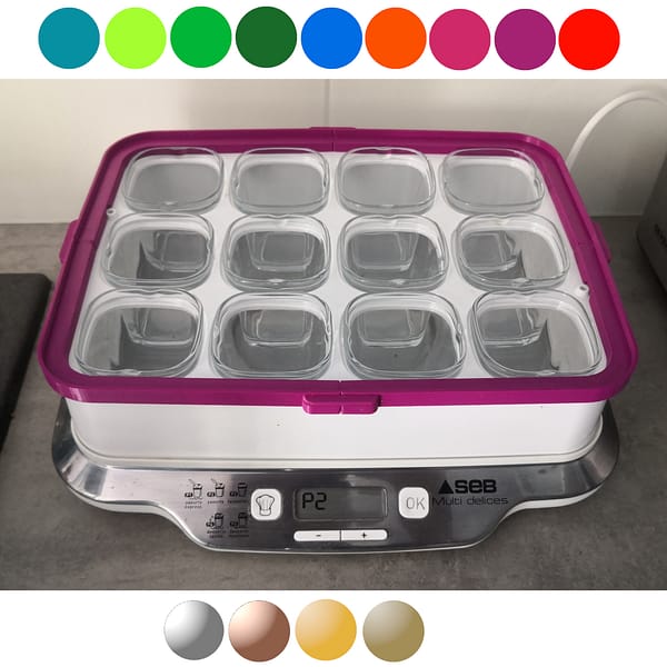 Adaptateur pour coupler 2 étages de la yaourtière 12Pots COULEURS