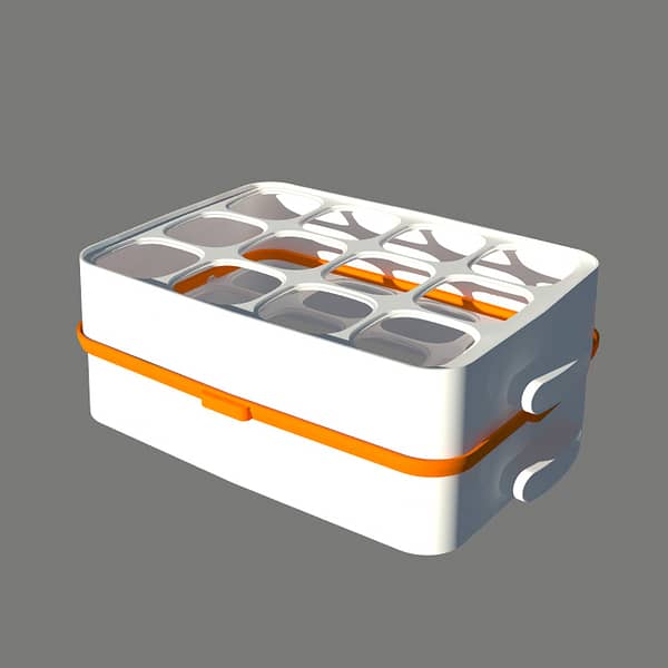 Adaptateur pour coupler 2 étages de la yaourtière 12Pots COULEURS – Image 10