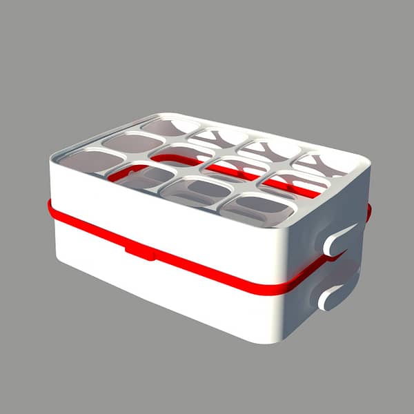 Adaptateur pour coupler 2 étages de la yaourtière 12Pots COULEURS – Image 7