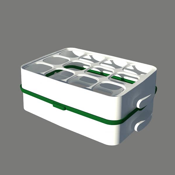 Adaptateur pour coupler 2 étages de la yaourtière 12Pots COULEURS – Image 6