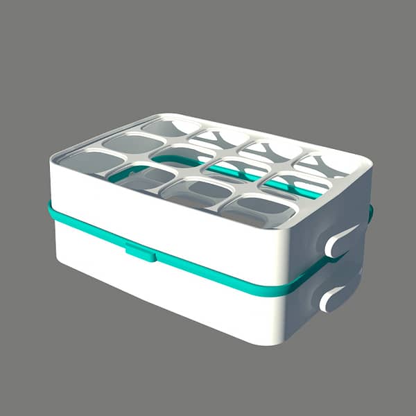 Adaptateur pour coupler 2 étages de la yaourtière 12Pots COULEURS – Image 5
