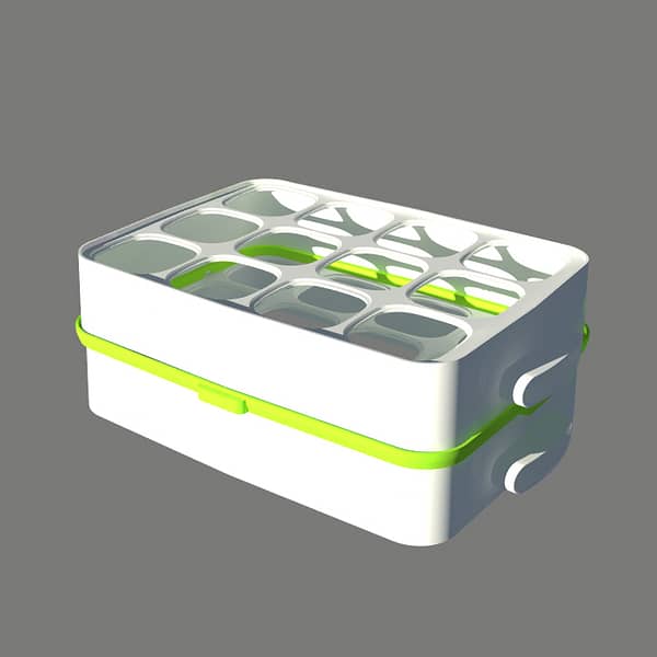 Adaptateur pour coupler 2 étages de la yaourtière 12Pots COULEURS – Image 4
