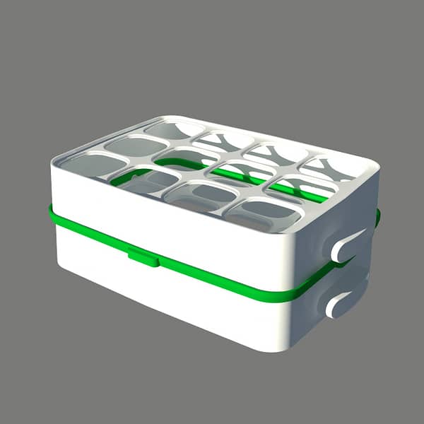 Adaptateur pour coupler 2 étages de la yaourtière 12Pots COULEURS – Image 3