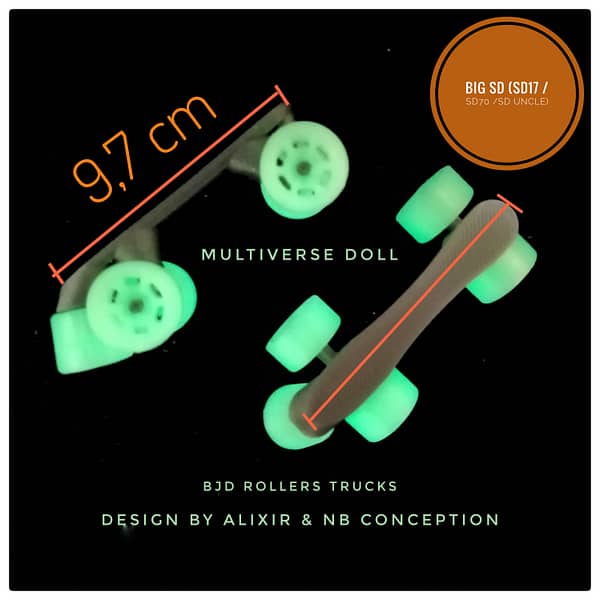 Roller trucks 1/3 Big SD (SD17-uncle-SD70) BJD size doll
