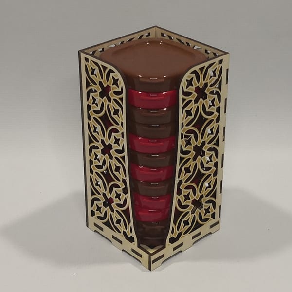 Range 12 couvercles Yaourt SEB en bois