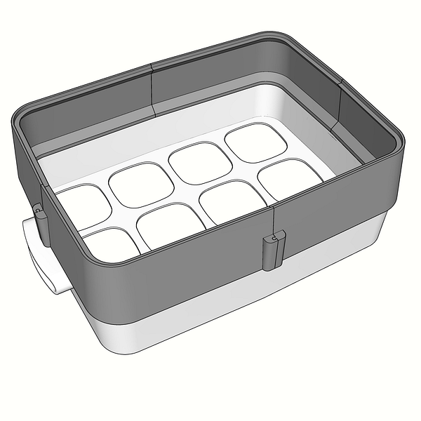 réhausseur +6cm, du couvercle pour la yaourtière 12Pots – Image 4