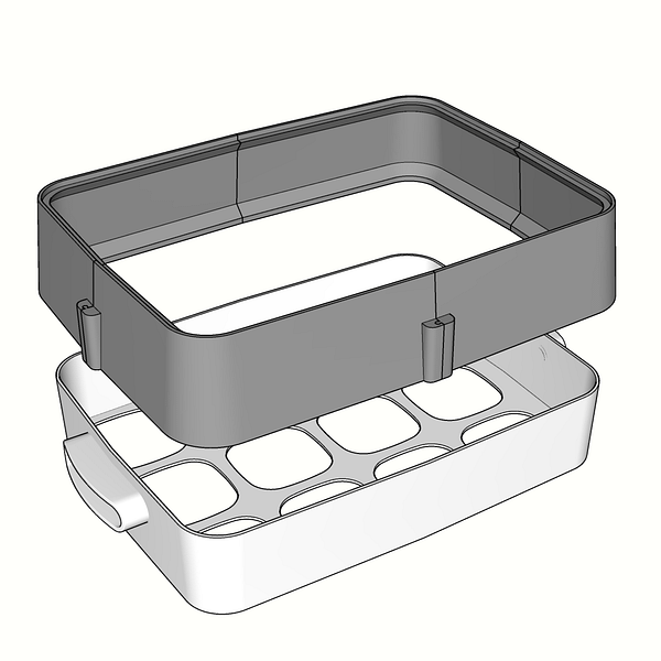 réhausseur +6cm, du couvercle pour la yaourtière 12Pots