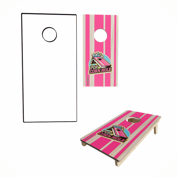 Travel Pink Néon - planche de CORN HOLE