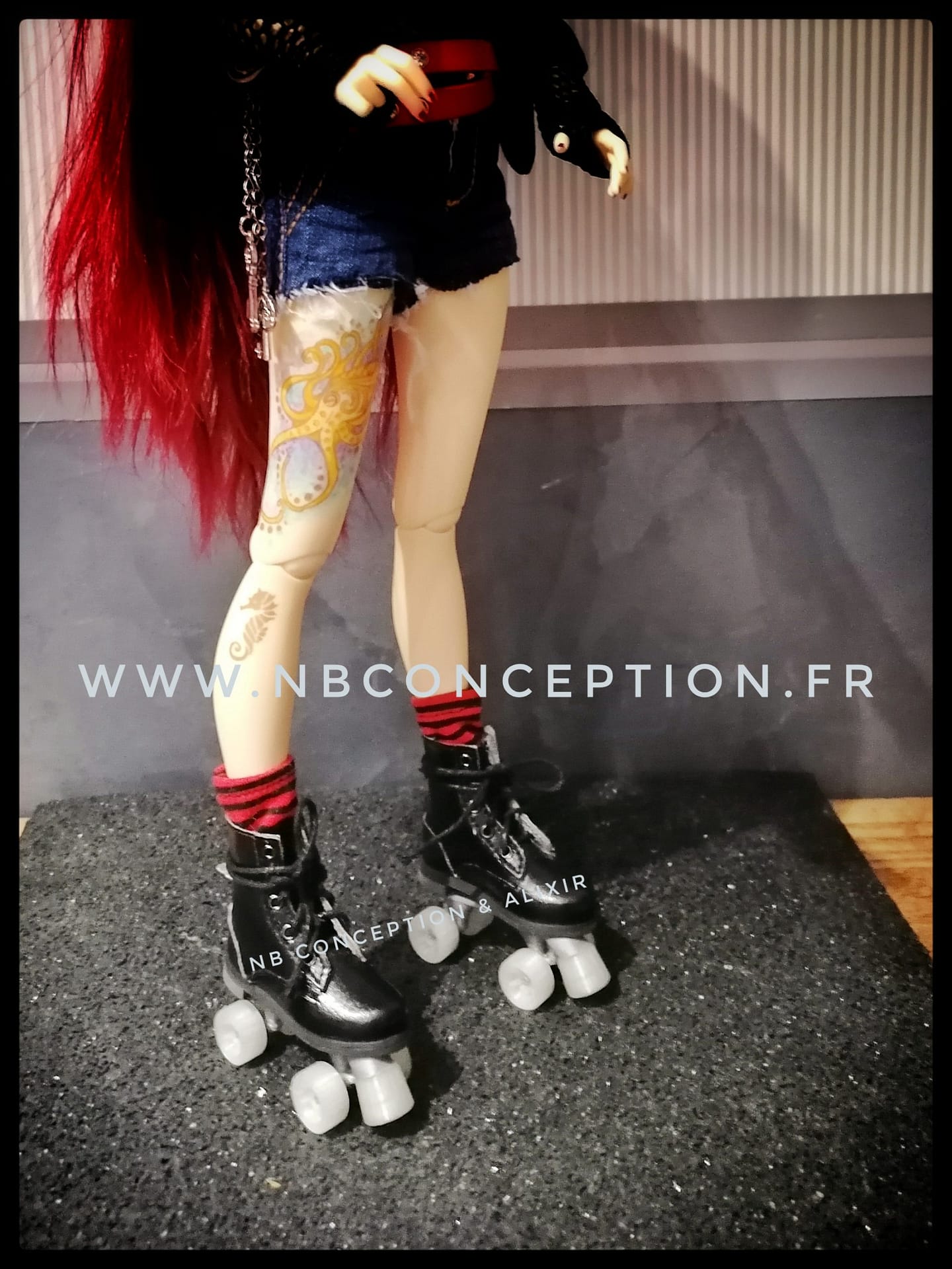 Roller trucks 1/4 MSD BJD size doll – Image 3